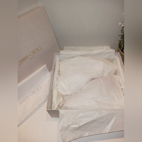 NWT Jimmy Choo - Mirabelle Casual Suede Edge Floral Sandals - Picture 11 of 13